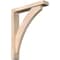 Ekena Millwork Thorton Block Smooth Bracket w/ Offset Brace, Douglas Fir, 3 1/2"W x 18"D x 22"H BKT0402X18X22THR05SDF - alternate 1